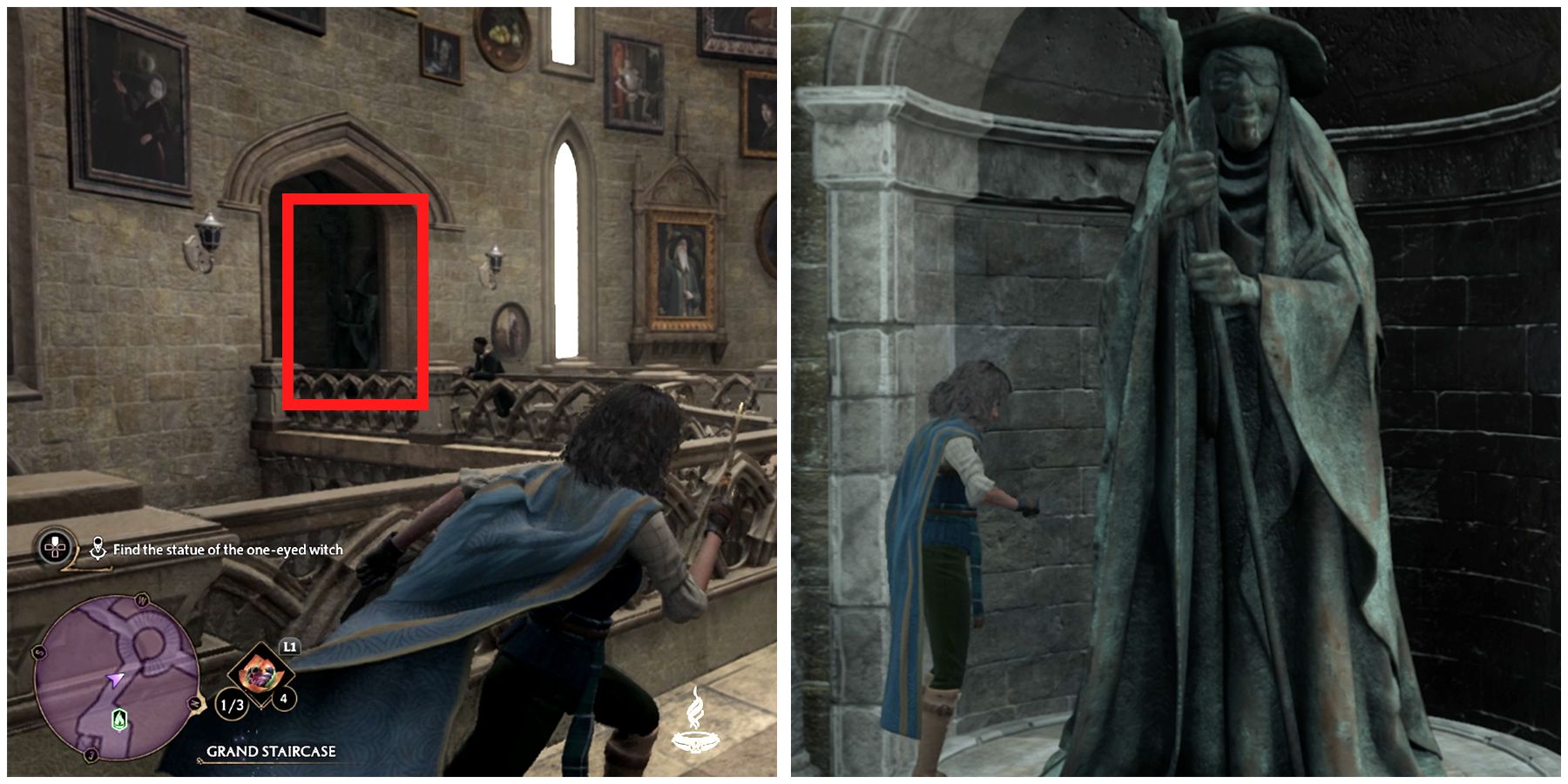 one eyed witch statue location in hogwarts legacy