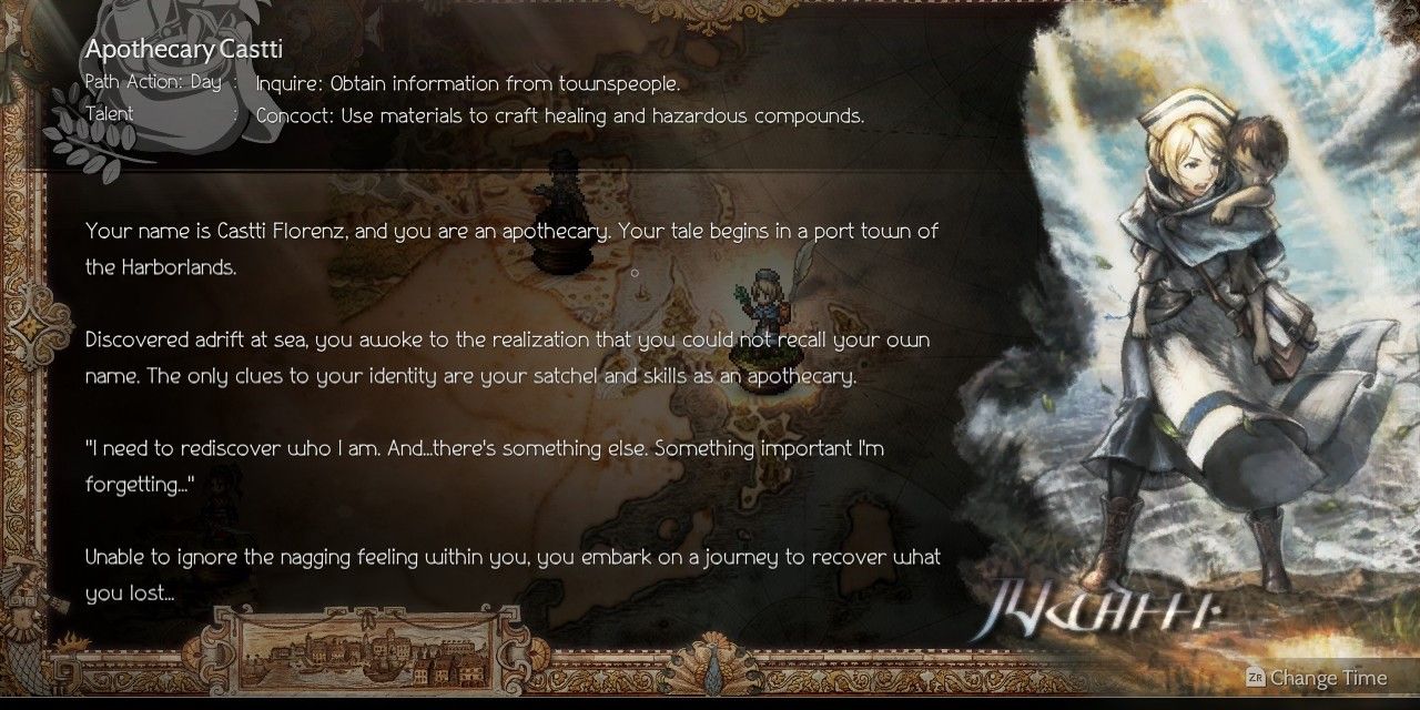 OT2 Apothecary Castti info card