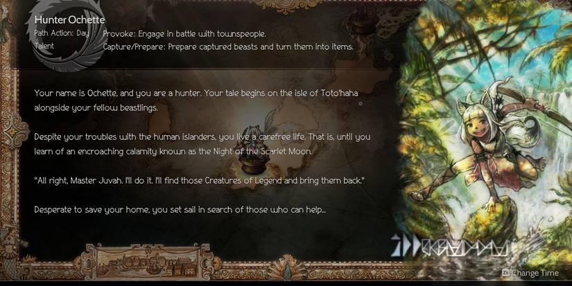 OT2 Hunter Ochette info card