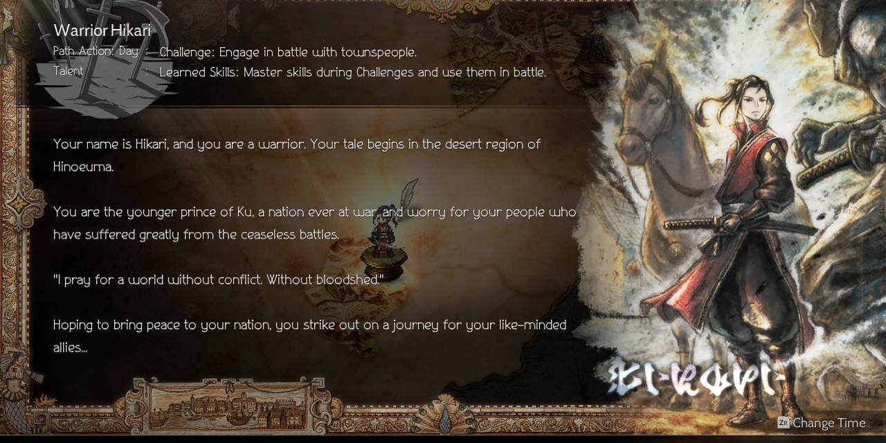 OT2 Warrior Hikari info card