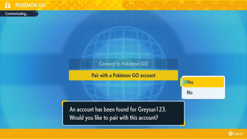 pair with a pokemon go account