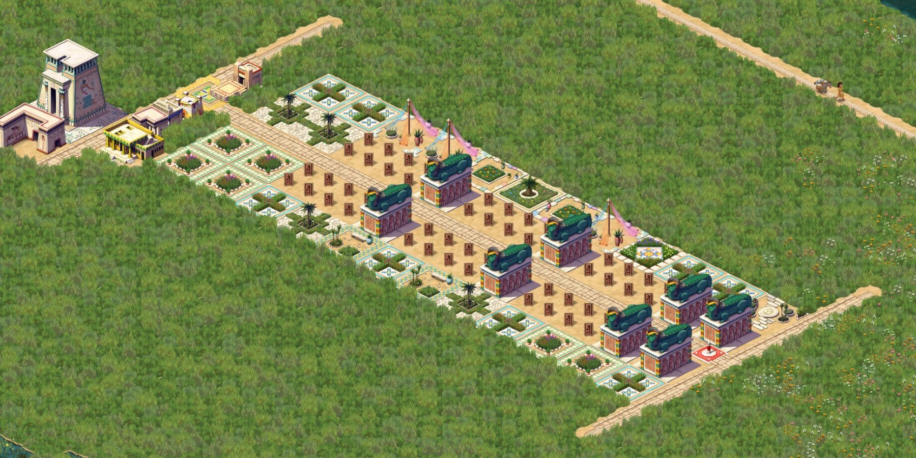 palace housing layout in pharaoh