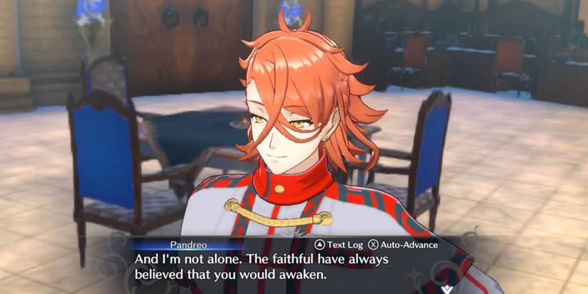 Pandreo and Alear talking in Fire Emblem Engage