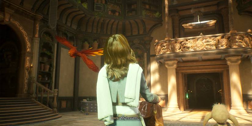 phoenix flying in hogwarts legacy