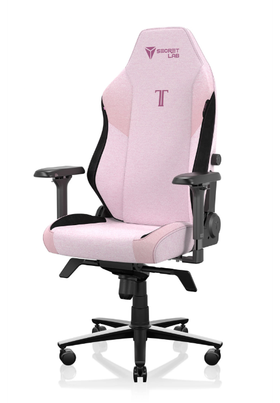 plush pink secretlab fabric plus TITAN evo 2022