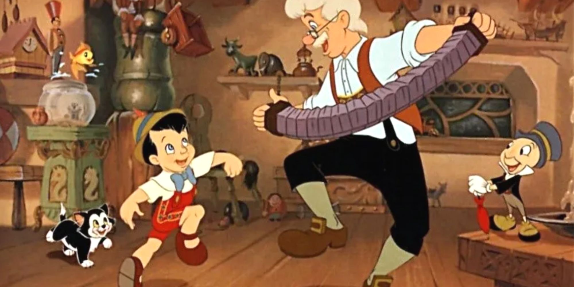 Pinocchio and Geppetto in Pinocchio
