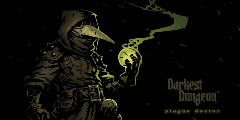 Red Hook Studio's official wallpaper for Darkest Dungeon's Plague Doctor
