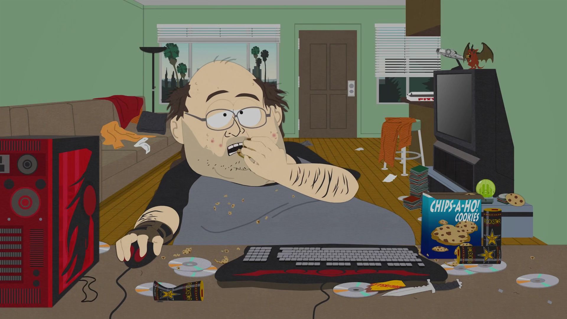 player seen playing World of Warcraft in the South Park Make Love, Not Warcraft episode