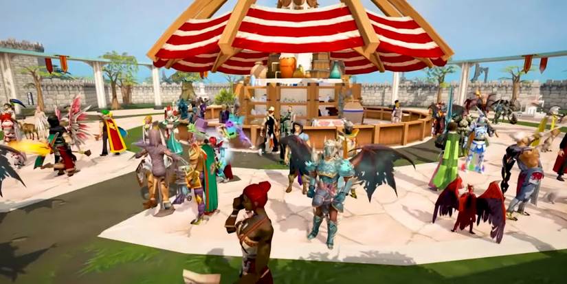 Players in the RuneScape Grand Exchange