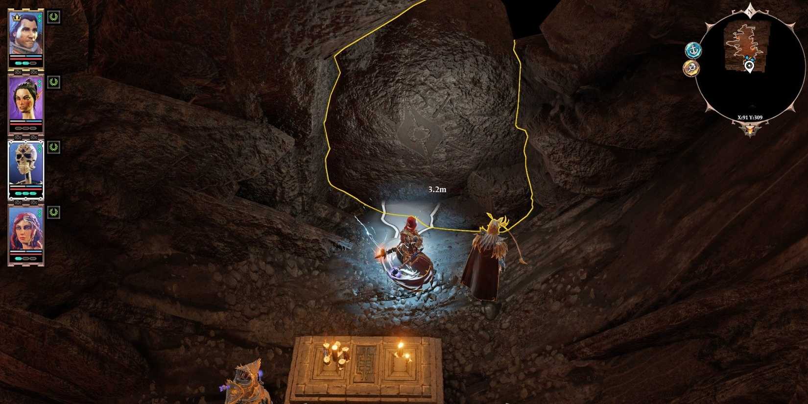 Players using the Cowl of True Sight in Divinity Original Sin 2