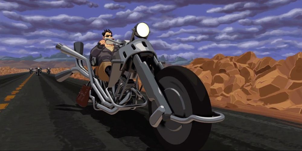 Ben from Full Throttle on his bike