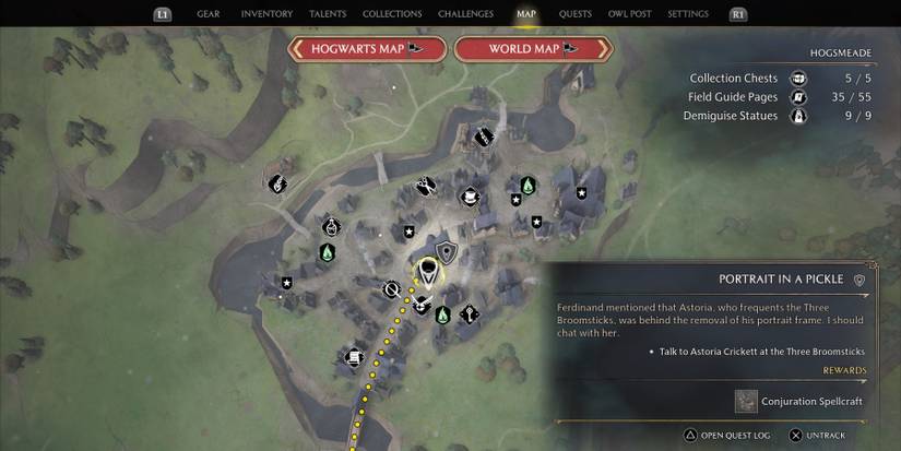 The Three Broomsticks in Hogwarts Legacy