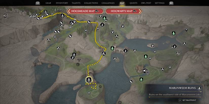 The Marunweem Ruins in Hogwarts Legacy