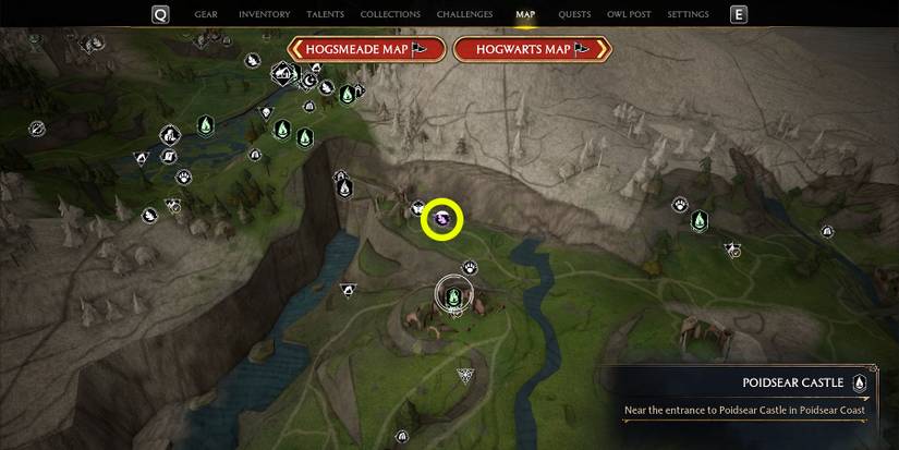 poidsear coast merlin trial 10 location in hogwarts legacy