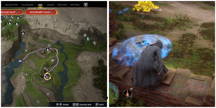 poidsear coast merlin trial 4 location in hogwarts legacy