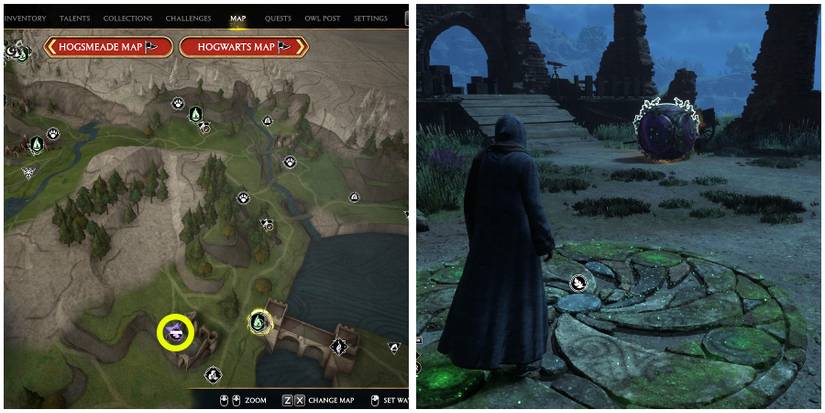 poidsear coast merlin trial 6 location in hogwarts legacy