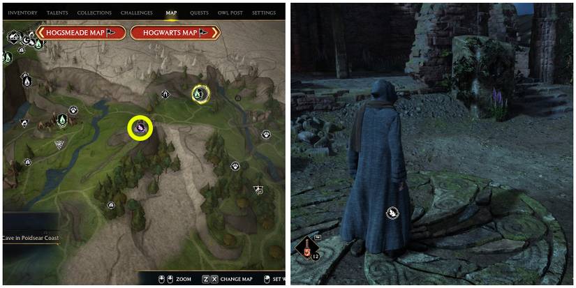 poidsear coast merlin trial 9 location in hogwarts legacy