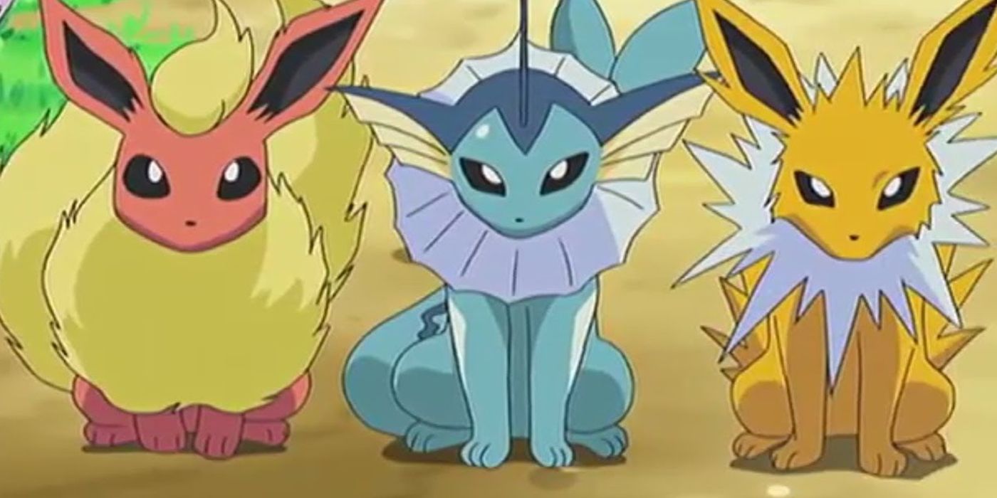 Pokemon Kanto Region Jolteon Flareon Vaporeon