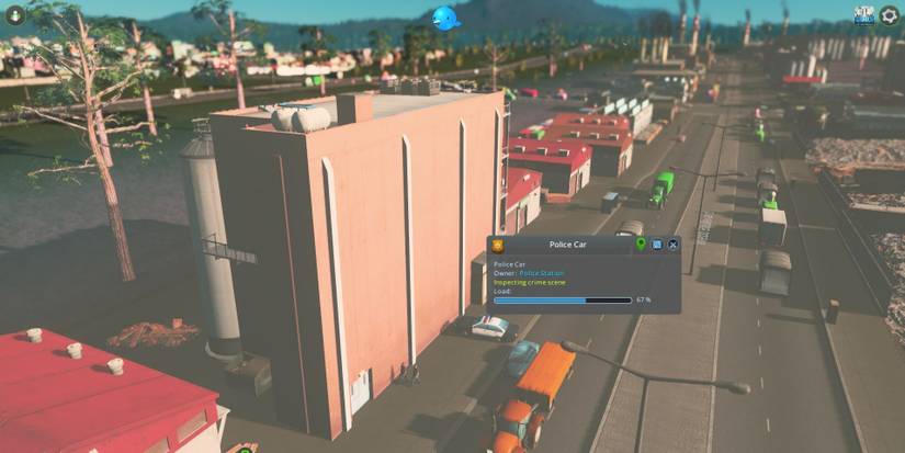 Cities: Skylines Police Car Responding Industrial