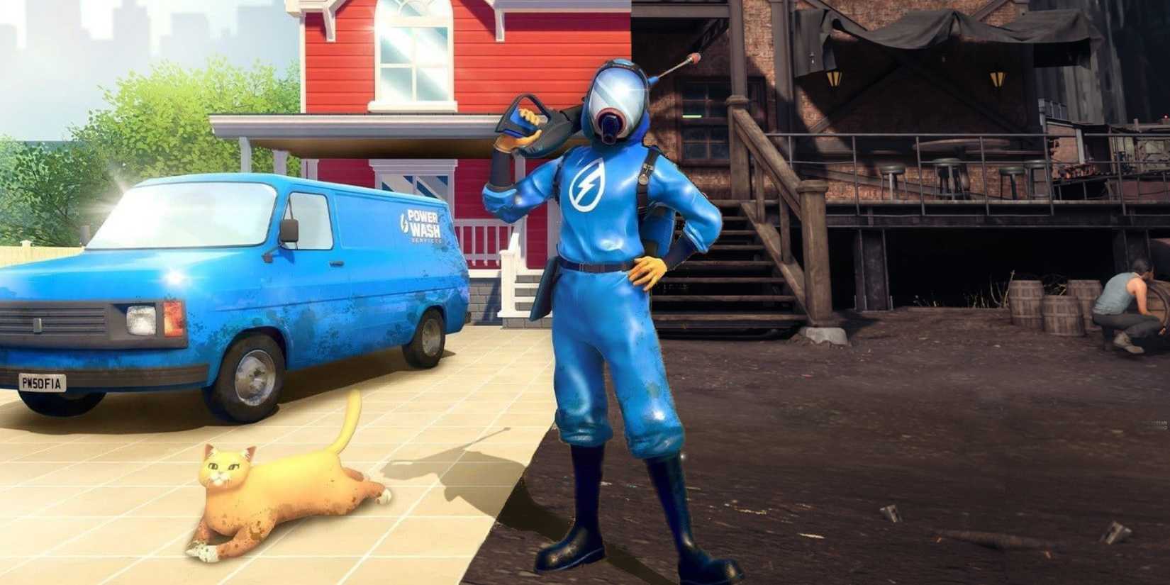 powerwash simulator seventh heaven screenshot overlay photoshop Remake Final Fantasy 7 remake