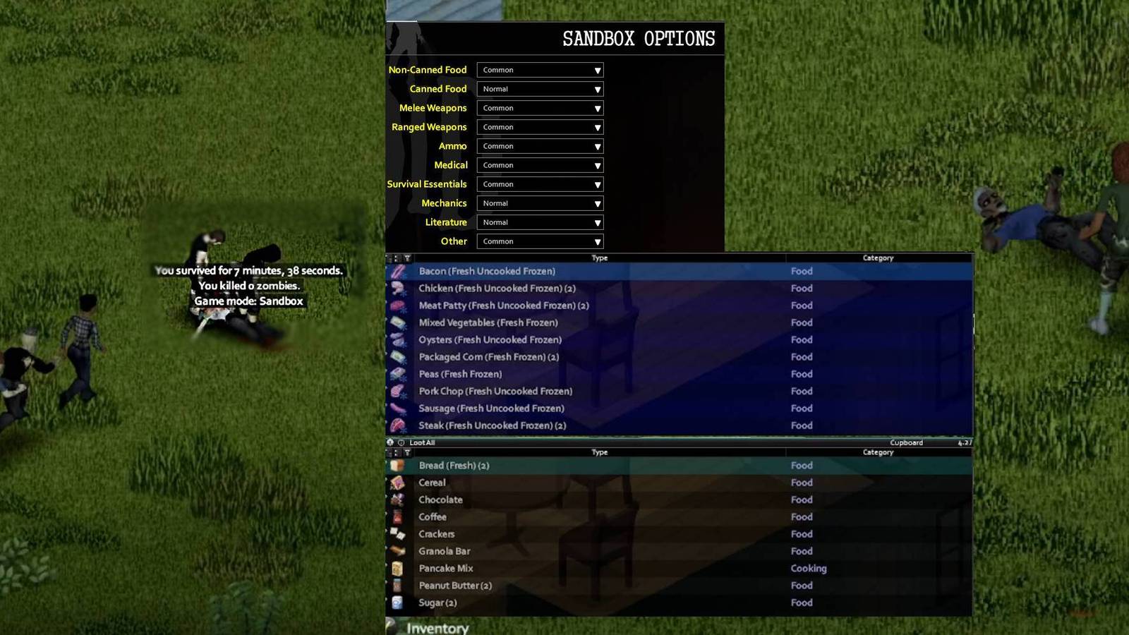 Project Zomboid Custom Sandboxes