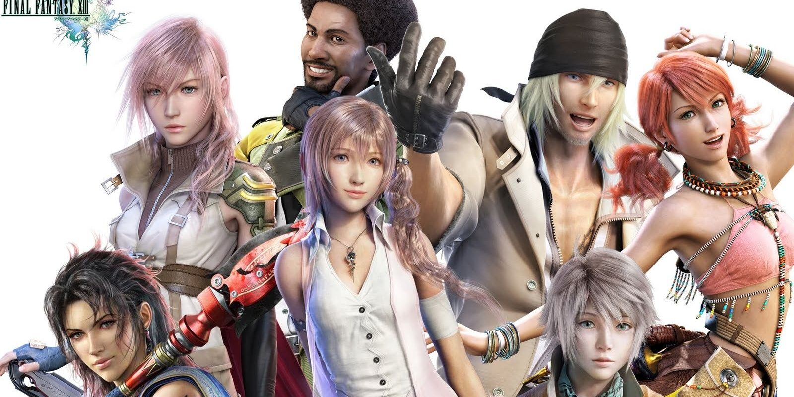 Final Fantasy 13 Charachters, Lightining, Snow Villiers, Serah Farron, Djah KAtzroy, Sephiroth