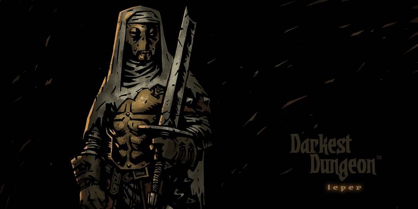 Red Hook Studio's official wallpaper for Darkest Dungeon's Leper