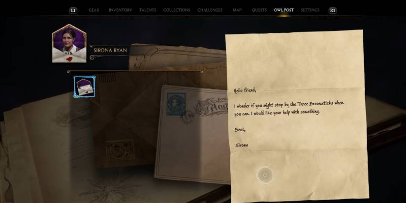 Hogwarts Legacy Reading An Owl Post Letter