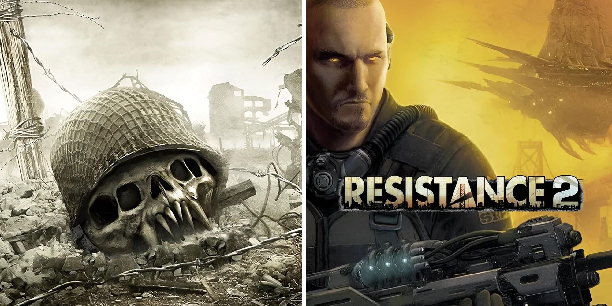 Resistance: Fall Of Man & Resistance 2 game art