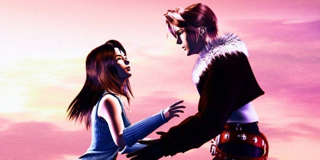 Rinoa and Squall in Final Fantasy 8