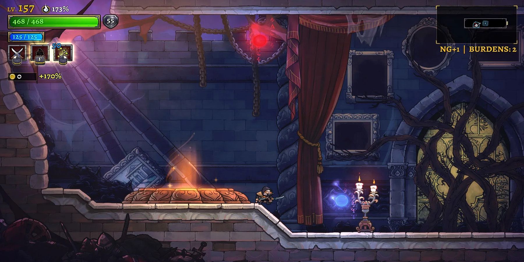 image of a scar in rogue legacy 2.