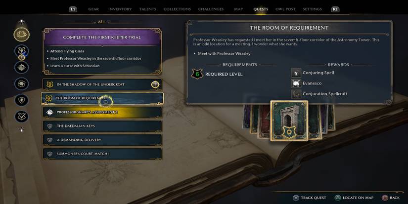 room of requirement quest in hogwarts legacy