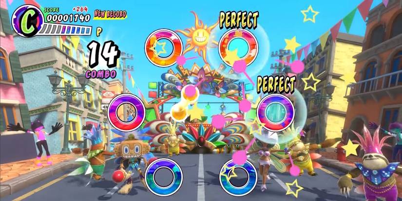 Screenshot from the Samba de Amigo Party Central trailer