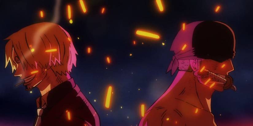 Sanji and Zoro on Onigashima