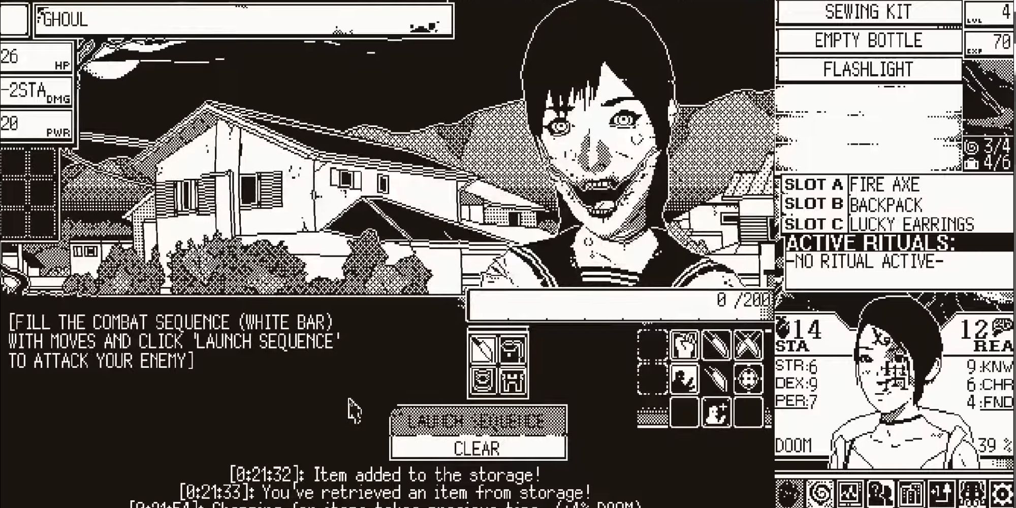 A screenshot from the upcoming game showing the art that truly reflects Junji Ito's horror