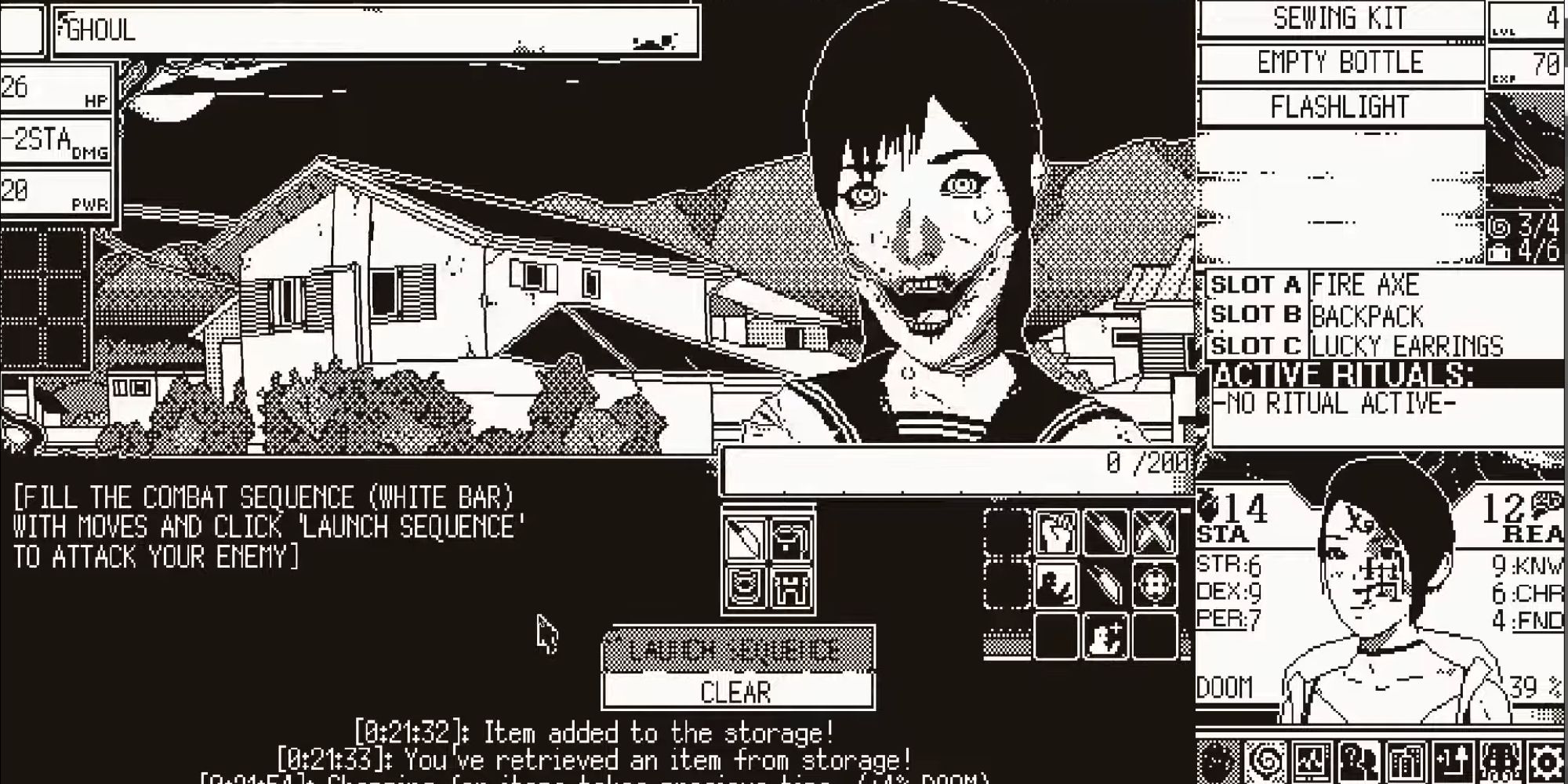 A screenshot from the upcoming game, showing the art that truly reflects Junji Ito's horror