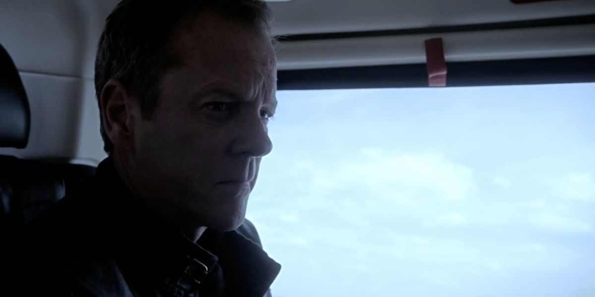 close-up shot of Jack Bauer in 24