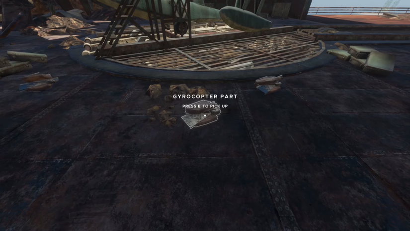 image showing a gyrocopter component in stranded deep.