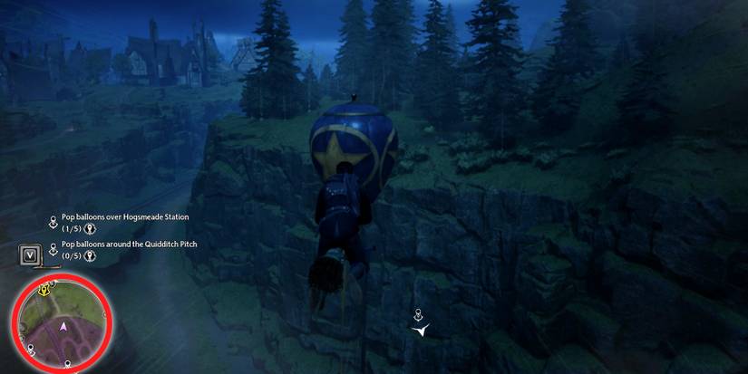 second hogsmeade station balloon location in hogwarts legacy