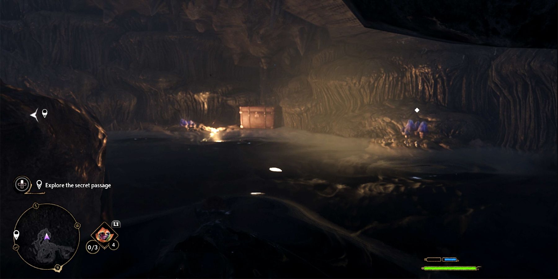 secret passage cave loot in hogwarts legacy