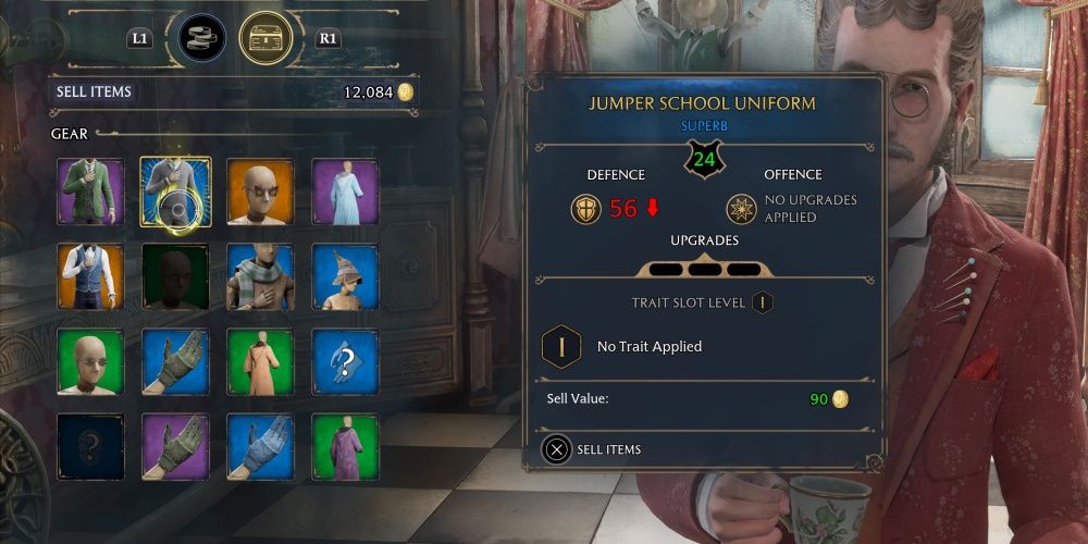 selling superb gear in hogwarts legacy