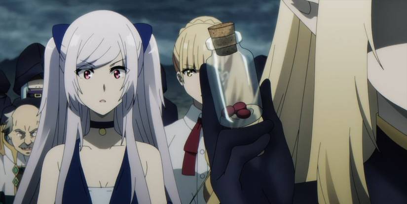 The tears of Diablos held in a glass bottle