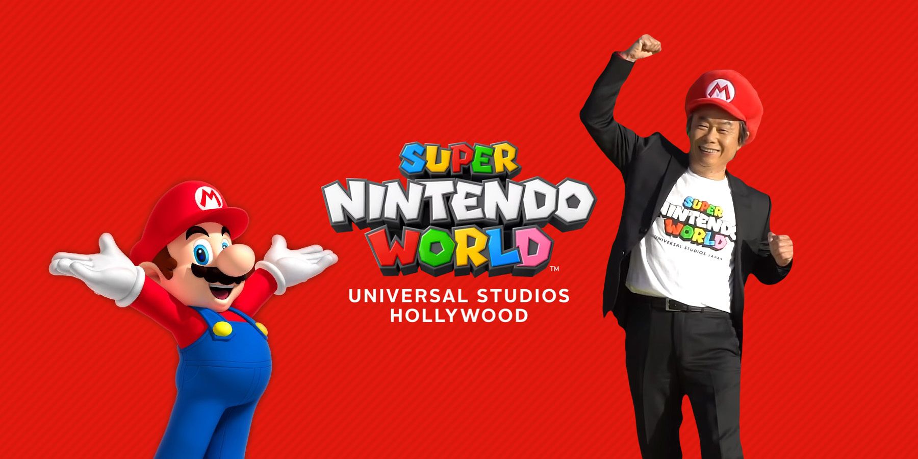 Pop Crave on X: Nintendo's Shigeru Miyamoto and Shinya Takahashi pose with  Mario and Luigi at #SuperNintendoWorld in Universal Studios Hollywood.   / X