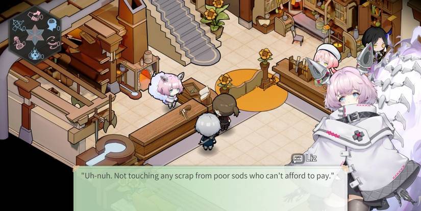 Souls of Chronos in game characters talking with chat box