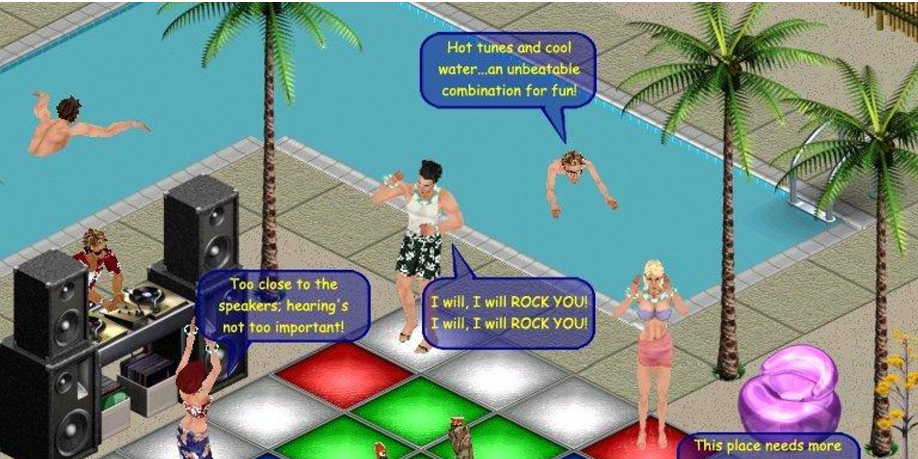 Sims Online Party