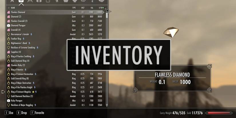 A screenshot of the mod SkyUI