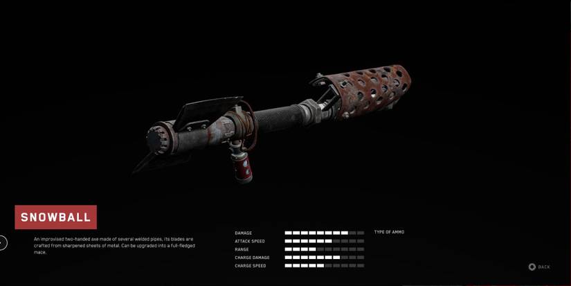 Snowball melee weapon in Atomic Heart