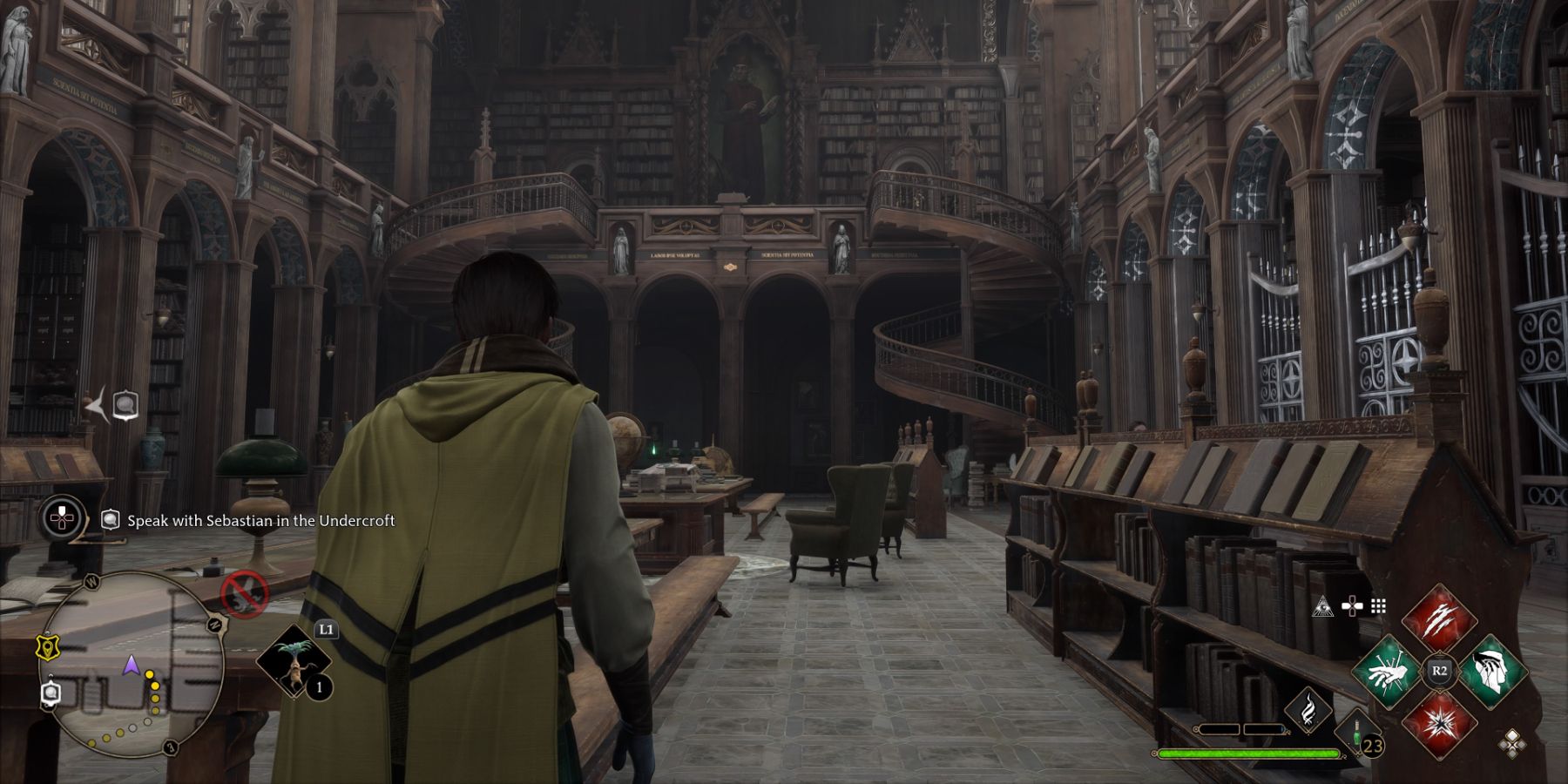 The Library in Hogwarts Legacy