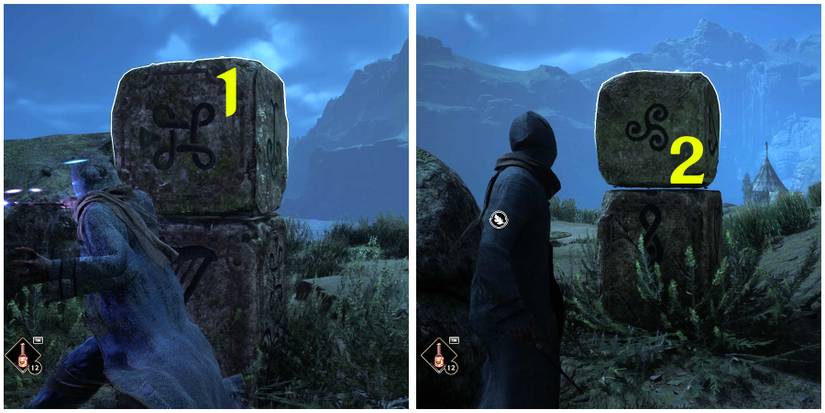 solving the second cube symbols in hogwarts legacy