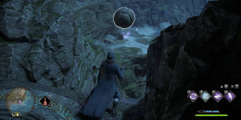 solving the stone sphere puzzle in manor cape in hogwarts legacy